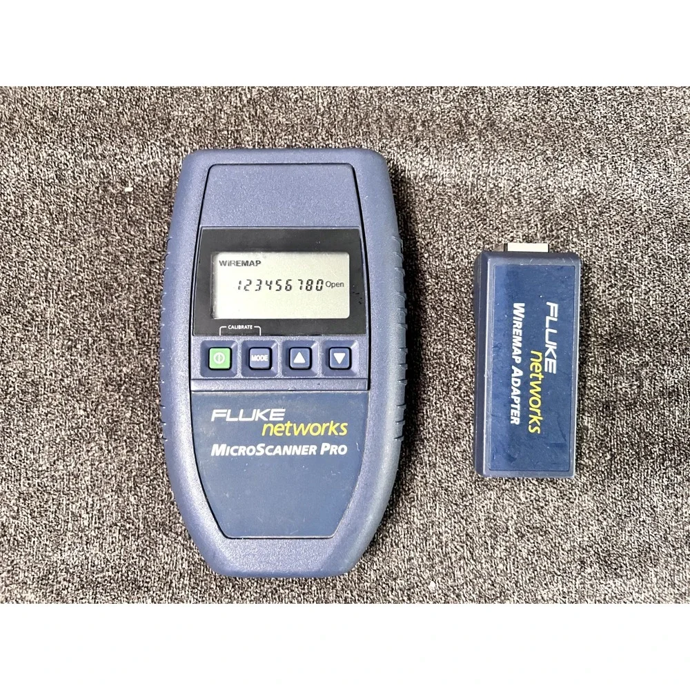 Fluke Networks MicroScanner Pro Cable Tester, with WireMap Adapter